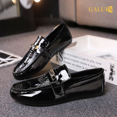 GALUIN Men's British Style Moccasins Soybean Shoes size 44