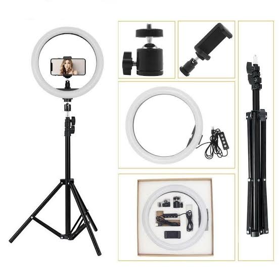12inches ring light with tripod stand