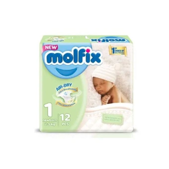 Molfix Newborn Diaper Size 1 Small Pack - 12 x1