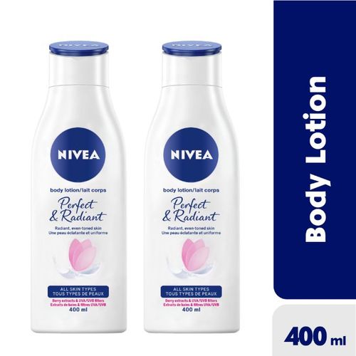 NIVEA Perfect & Radiant Body Lotion For Women - 400ml ONE AVAILABLE